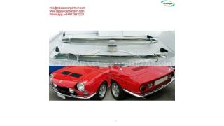 Simca 1200S coupé Bertone (1967-1971) bumpers by stainless steel new 