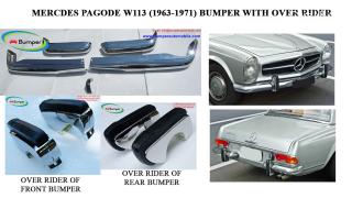 Mercedes Pagode W113 bumpers with over rider (1963 -1971) 