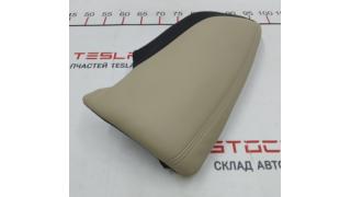 4 Seat cushion 2nd row left PREM TAN Tesla model S, model S REST 10064