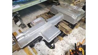 HV battery housing assembly with upper part without modules E-GOLF Vol