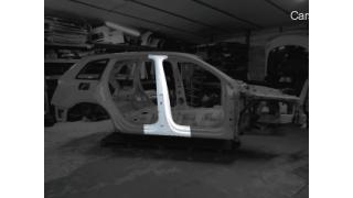 Body part B-pillar with sill right Audi Q7 4M0809224