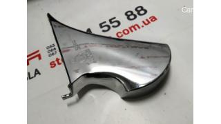 Outside left lower mirror bracket pad chrome Tesla model S, model S RE