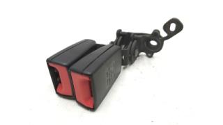 Double seat belt buckle left satinschwarz / fire red Volkswagen E-GOLF