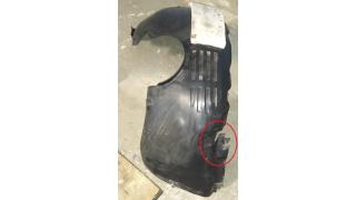 Inner fender front left plastic rear part with damage VW E-GOLF 5G0805