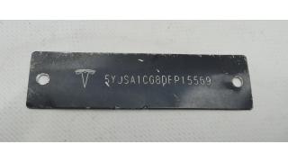 2 Tesla model S 60 windshield plate with VIN code 1006865-00-C