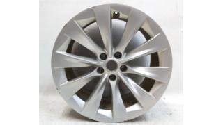 2 WHEEL, 20x9.5 ET40 - GREY SLIPSTREAM GREY - REAR with damage Tesla m