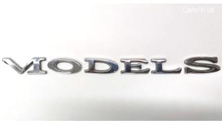 2 MODEL S BADGE with damage Tesla model S, model S REST 1013738-00-C