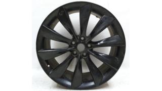 4 WHEEL, 21X8.5 - BLACK TURBINE 21x8.5 J with damage Tesla model S, mo