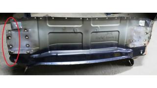 4 Rear body panel with damage Tesla model S 1021719-S0-A