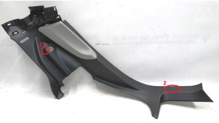 17 ASY C-PLR TRIM LOWER LH PVC GREY with damage Tesla model S 1002534-