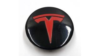 WHEEL ORNAMENTATION CENTER CAP Red Black Tesla model S, model S REST, 