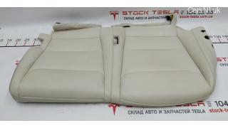 6 PUR CRM 2nd Row Double Left Seat Trim (Damaged) Tesla model X 234560