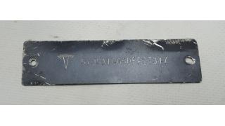 2 Tesla model S 60 windshield plate with VIN code 1006865-00-C