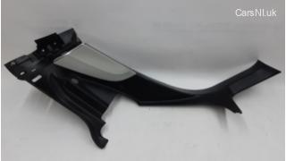 17 C-pillar trim lower left PVC GRAY damaged Tesla model S 1002534-09-