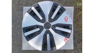 Wheel disk 6,5JX16H2 ET46 damaged 5GE601025 Volkswagen E-GOLF