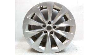 2 WHEEL, 20x9.5 ET40 - GREY SLIPSTREAM GREY - REAR with damage Tesla m