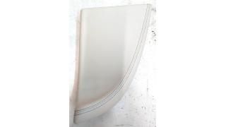 B-pillar trim pocket lower right PUR CREAM Tesla model S REST 1024686-