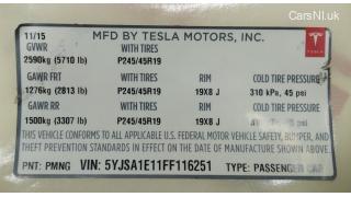 4 Label (label, sticker) basic with production information Tesla model