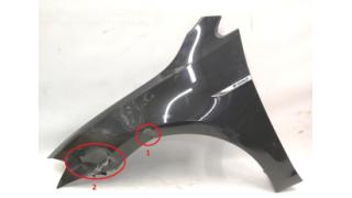 Front left fender with damage VW E-GOLF 5G0821105A