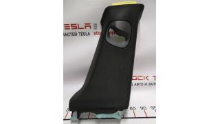 15 B-pillar trim upper right black textile Tesla model S REST 1021613-